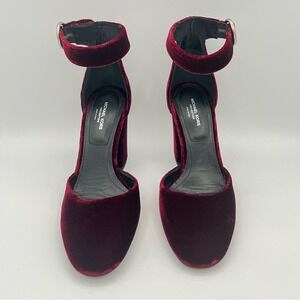 Michael Kors Women's Burgundy Velvet Heels